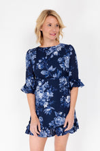 Load image into Gallery viewer, Blue Floral Mini Dress
