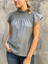 Load image into Gallery viewer, Sleeveless Smocked Top in Sage
