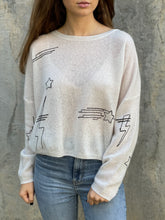 Load image into Gallery viewer, Star/Bolt Embroidery Cashmere Sweater
