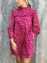 Load image into Gallery viewer, Emma Dress in Rose Geo Spot

