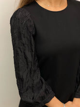 Load image into Gallery viewer, Black Ponte Blocked Dress
