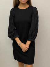 Load image into Gallery viewer, Black Ponte Blocked Dress

