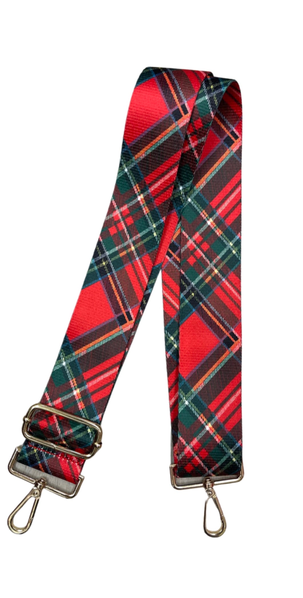 Red Holiday Plaid Purse Strap