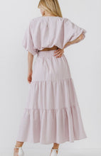 Load image into Gallery viewer, Dusty Rose Tiered Maxi Skirt
