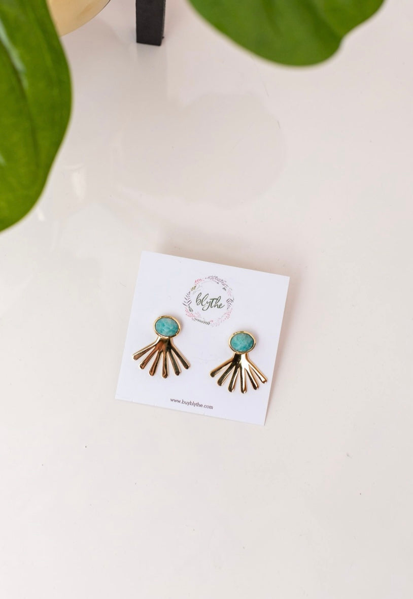 Rae Ear Jacket in Turquoise