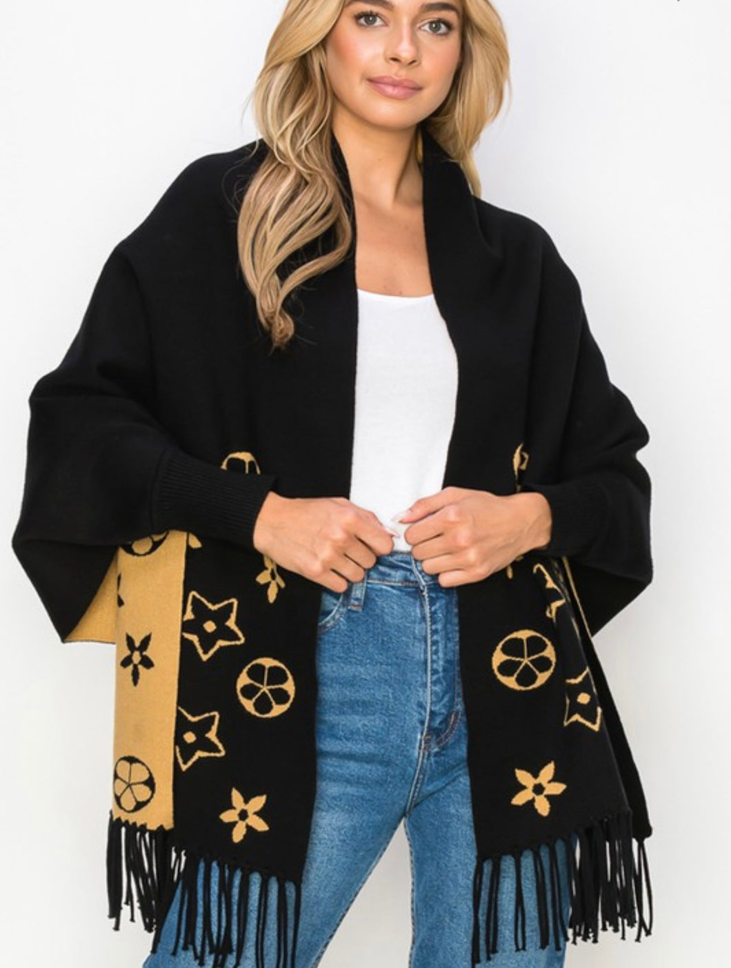 Black/Tan Capelet