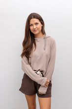 Load image into Gallery viewer, Taupe Pullover Hoodie
