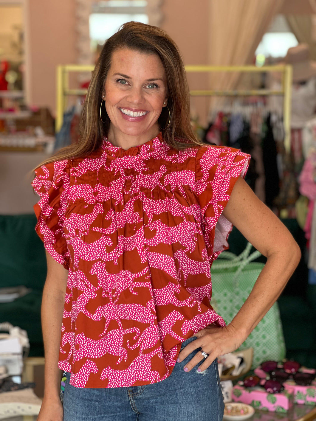 Elsie Top in Jumping Jags
