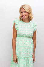 Load image into Gallery viewer, Green Plaid Midi Dress
