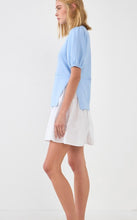 Load image into Gallery viewer, Blue Cotton Sweater Combo Dress
