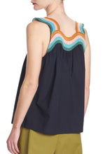 Load image into Gallery viewer, Davi Embroidered Tank in Black
