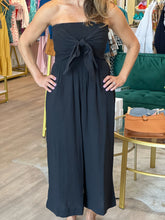 Load image into Gallery viewer, Elva Tie Front Jumpsuit in Black
