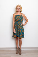 Load image into Gallery viewer, Sleeveless Dress w/Fall Leaf Print
