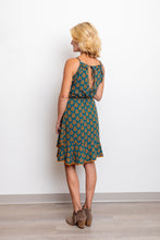 Load image into Gallery viewer, Sleeveless Dress w/Fall Leaf Print
