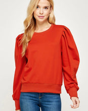 Load image into Gallery viewer, Copper Pleated Sleeve Sweatshirt

