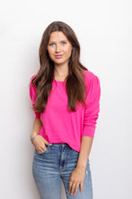 Load image into Gallery viewer, Hot Pink Puff Sleeve Tee
