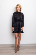 Load image into Gallery viewer, Black Smocked Waist Mini Dress
