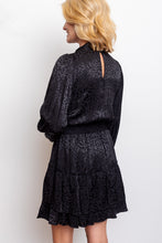 Load image into Gallery viewer, Black Smocked Waist Mini Dress
