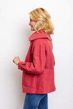 Load image into Gallery viewer, Red Button Front Coat

