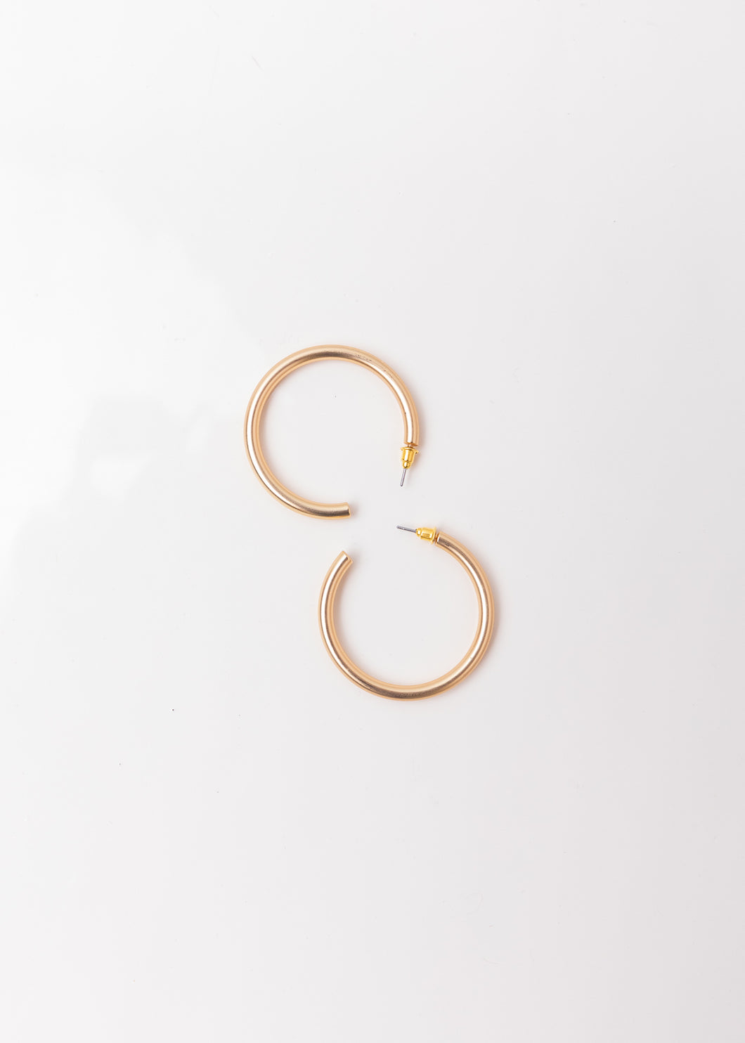 Matte Gold Hoop