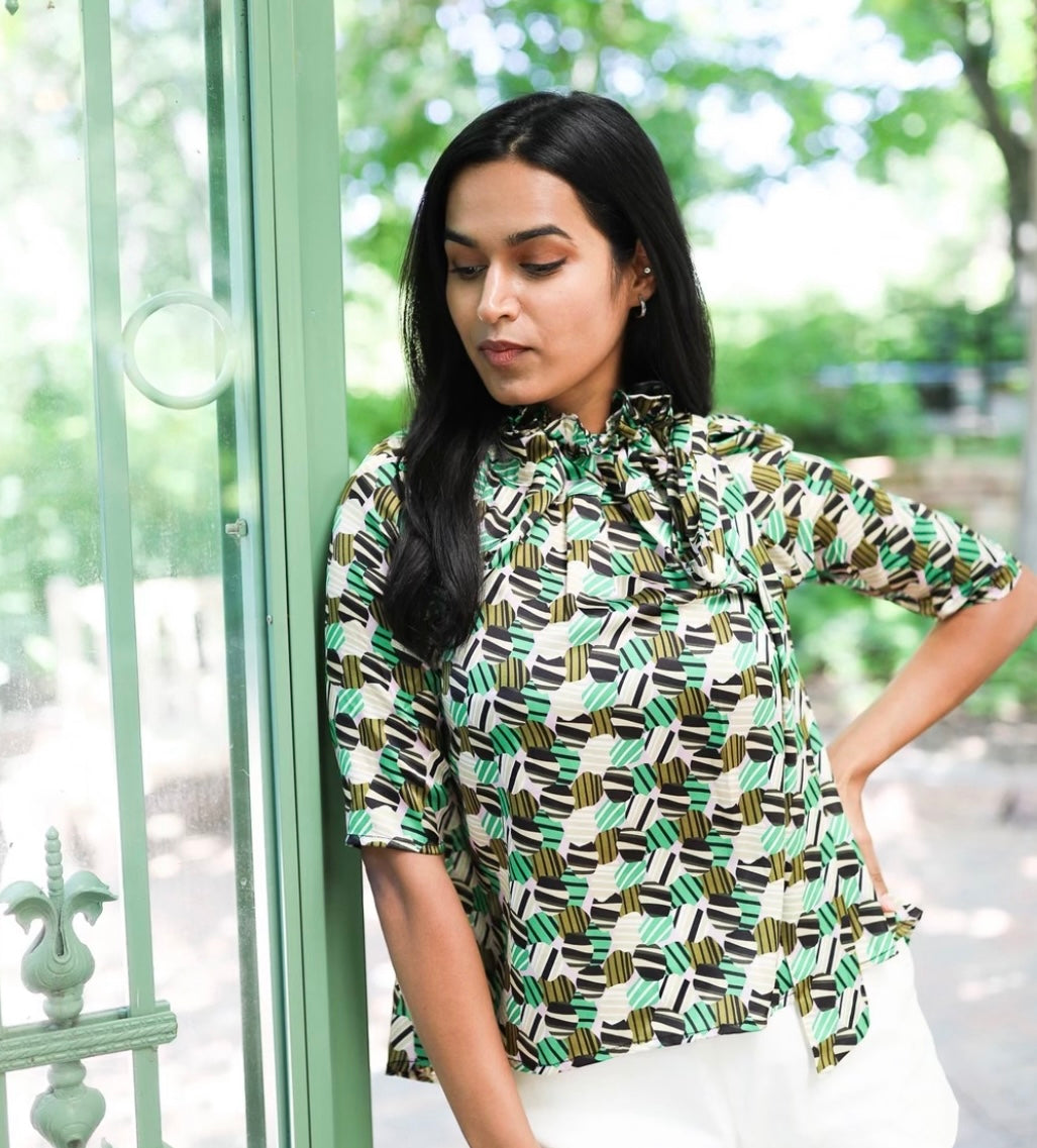 Saint and Sinner Top in Abstract
