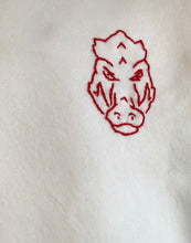 Load image into Gallery viewer, White Hand Embroidered Razorback Sweatshirt
