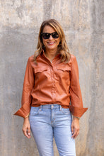 Load image into Gallery viewer, The Leather Shirt in Cognac
