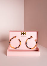 Load image into Gallery viewer, Large Colored Hoop Earring
