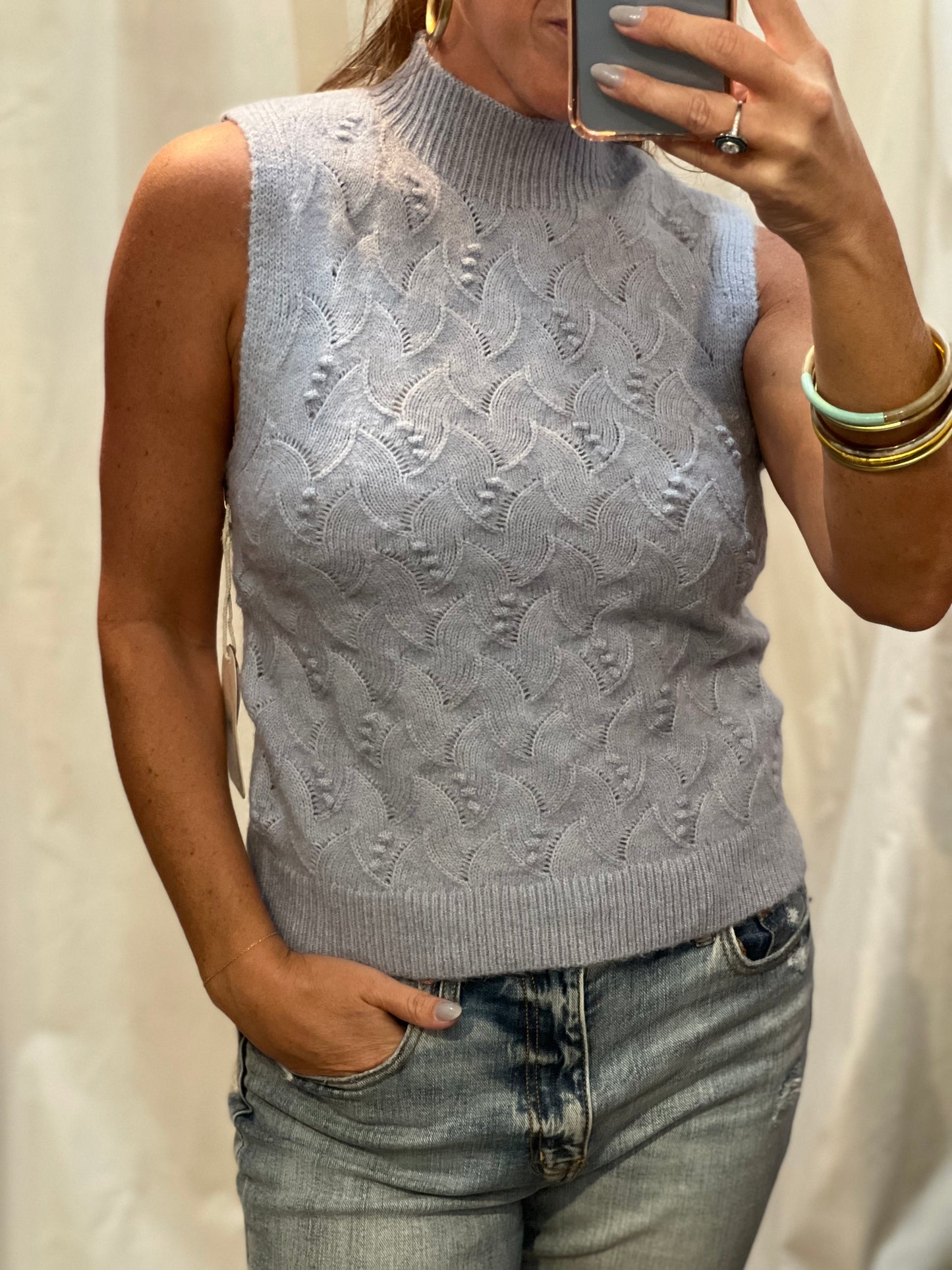 Laurel Sweater in Blue Frost