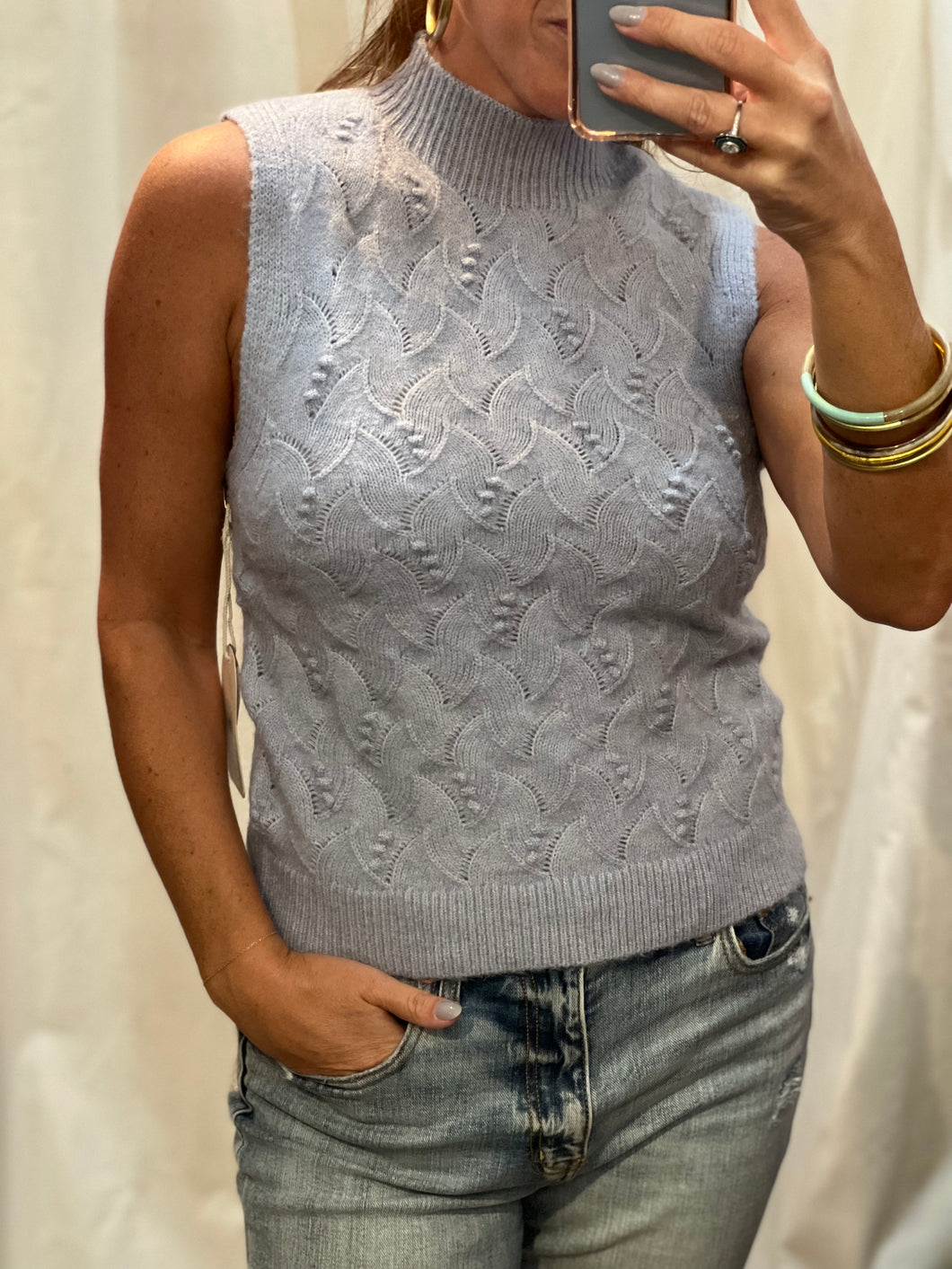 Laurel Sweater in Blue Frost