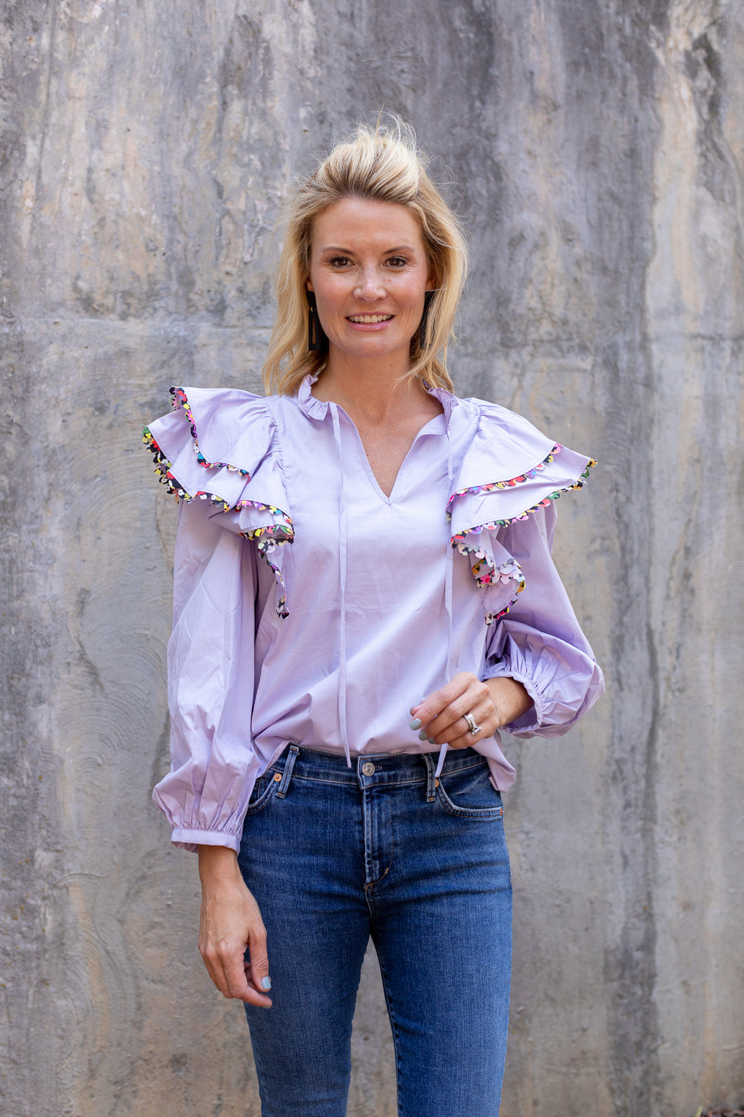 Grady Blouse in Mist