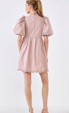 Load image into Gallery viewer, Pink Ruffle Detail Mini Dress
