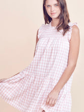 Load image into Gallery viewer, Pink Gingham Sleeveless Dress
