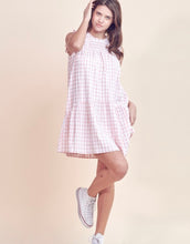 Load image into Gallery viewer, Pink Gingham Sleeveless Dress
