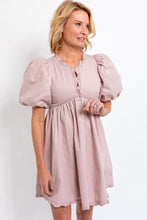 Load image into Gallery viewer, Pink Ruffle Detail Mini Dress
