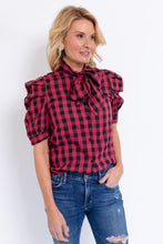 Load image into Gallery viewer, The French Bow Shirt in Red/Black
