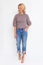 Load image into Gallery viewer, Walnut Tee w/Twist Sleeve
