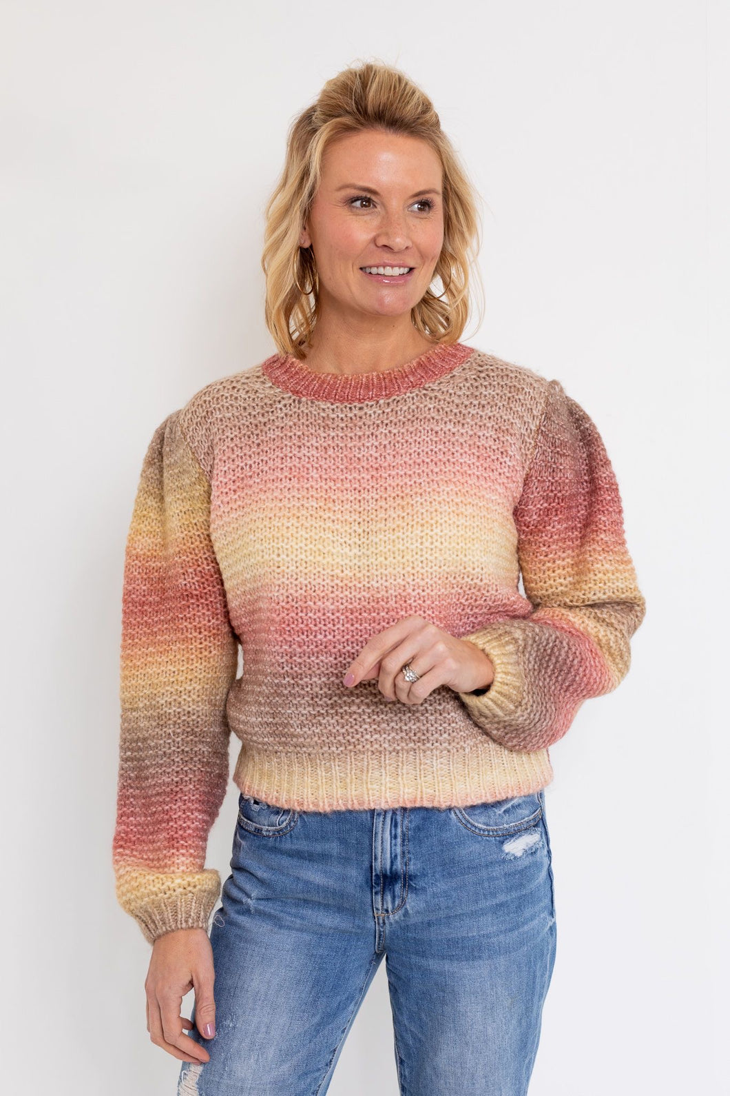 Sunset Stripe Sweater