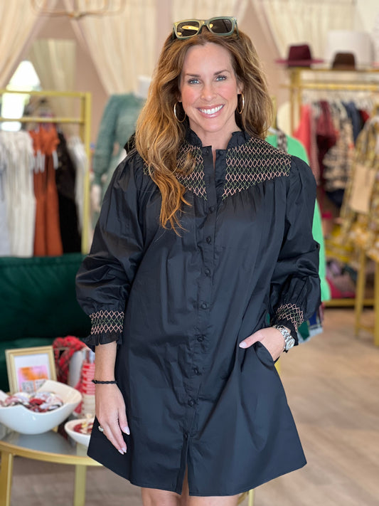 The Nicole Dress in Black