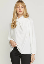 Load image into Gallery viewer, White Cowl Neck Blouse
