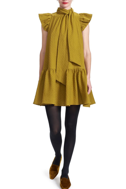 Charlotte Mini Dress in Tobacco