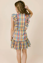 Load image into Gallery viewer, Dolly Dress in Rainbow Check
