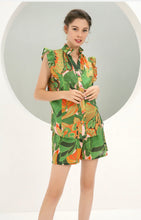 Load image into Gallery viewer, Pink Tulum Button Front Top
