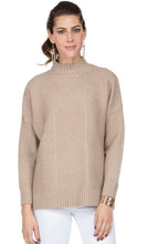 Load image into Gallery viewer, Mock Neck Pullover in Oatmeal
