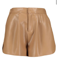 Load image into Gallery viewer, Alejandra Vegan Leather Short in Camel
