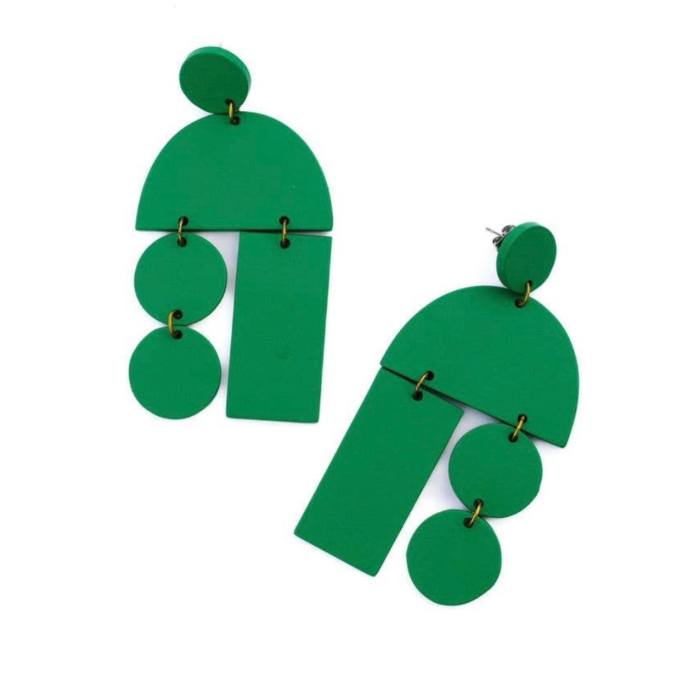 Emerald Mobile Earring