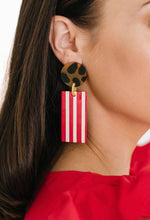 Load image into Gallery viewer, Candy Striper Cabana Earrings
