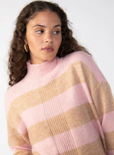 Load image into Gallery viewer, Upstate Sweater Tunic in Rosehip Stripe

