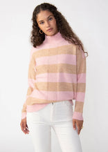 Load image into Gallery viewer, Upstate Sweater Tunic in Rosehip Stripe
