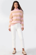 Load image into Gallery viewer, Upstate Sweater Tunic in Rosehip Stripe
